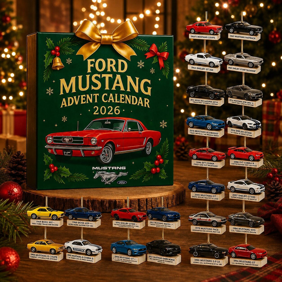 24-Day Advent Calendar with Miniature Car Models