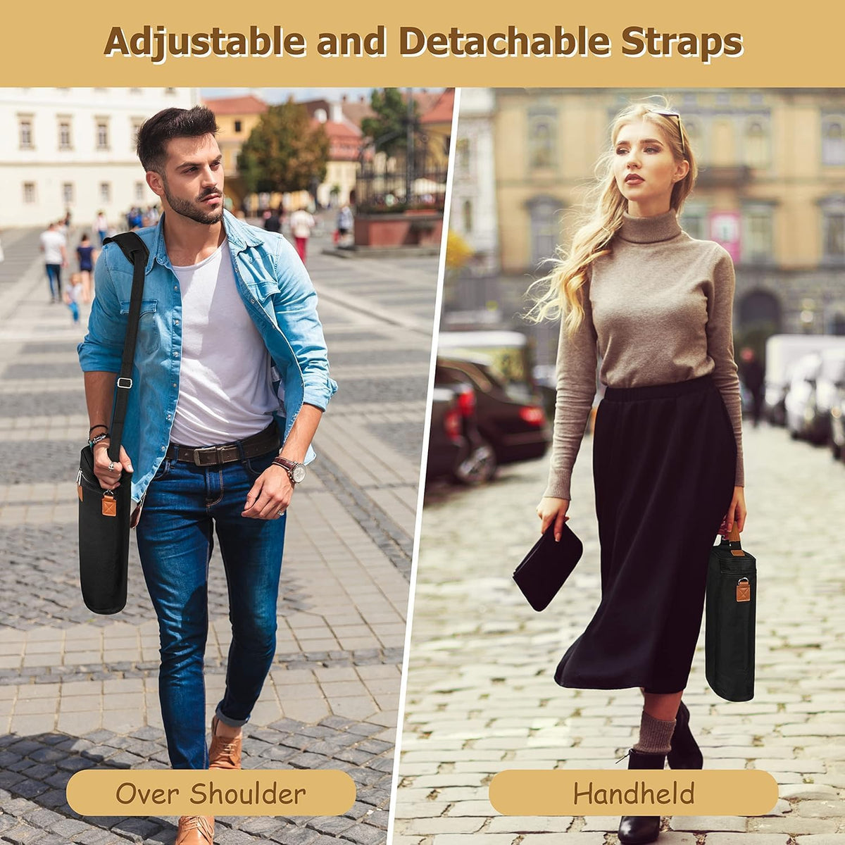 Insulated Wine Bottle Carrier Bag for 2 Bottles – ChillMate
