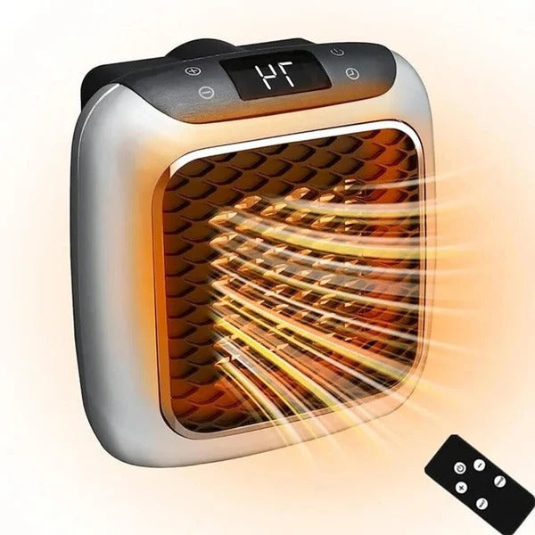 800W Portable Electric Heater with Ceramic Heating & Timer