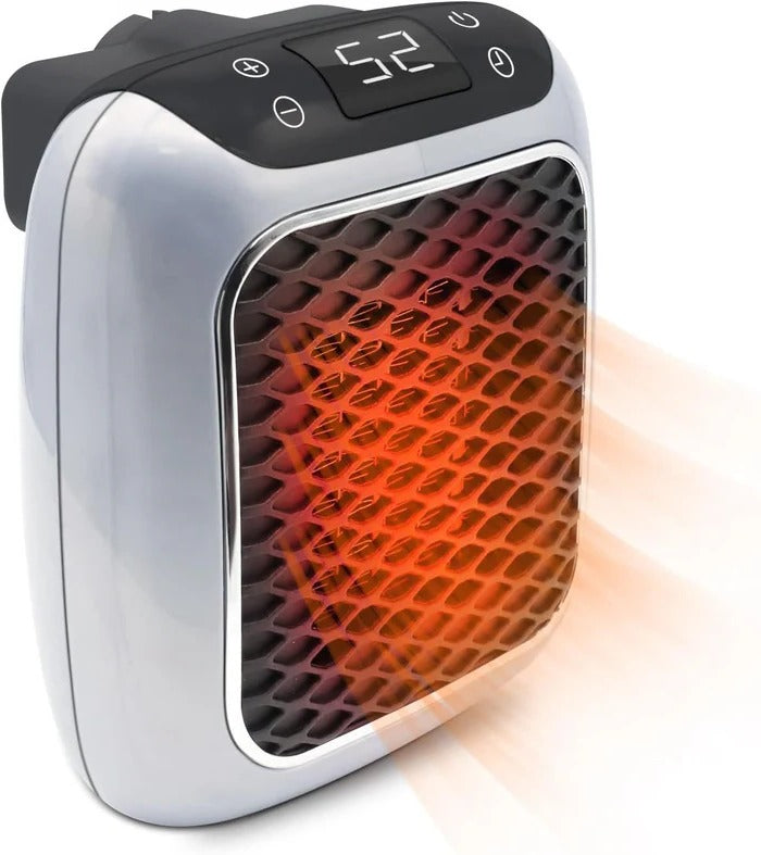 800W Portable Electric Heater with Ceramic Heating & Timer