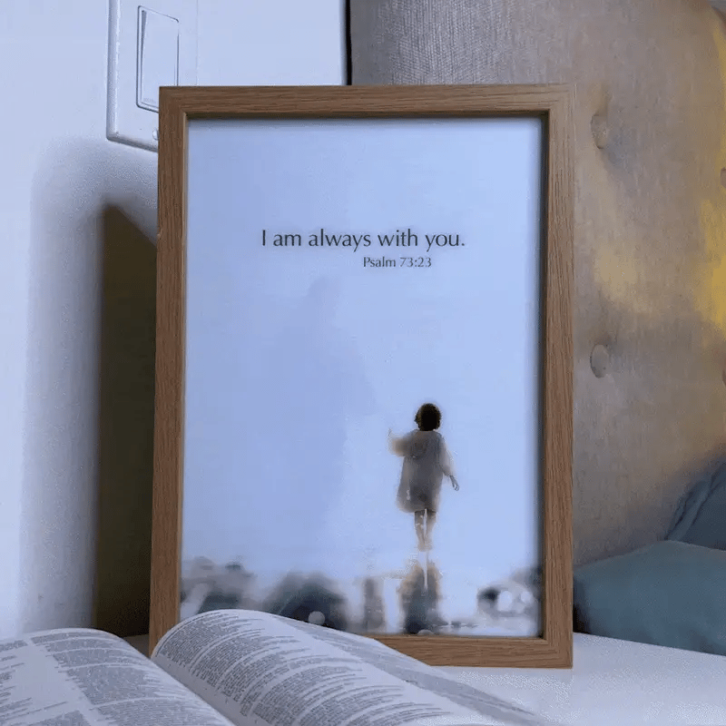Jesus Lamp with Hand-Painted Artwork & Adjustable LED Lights