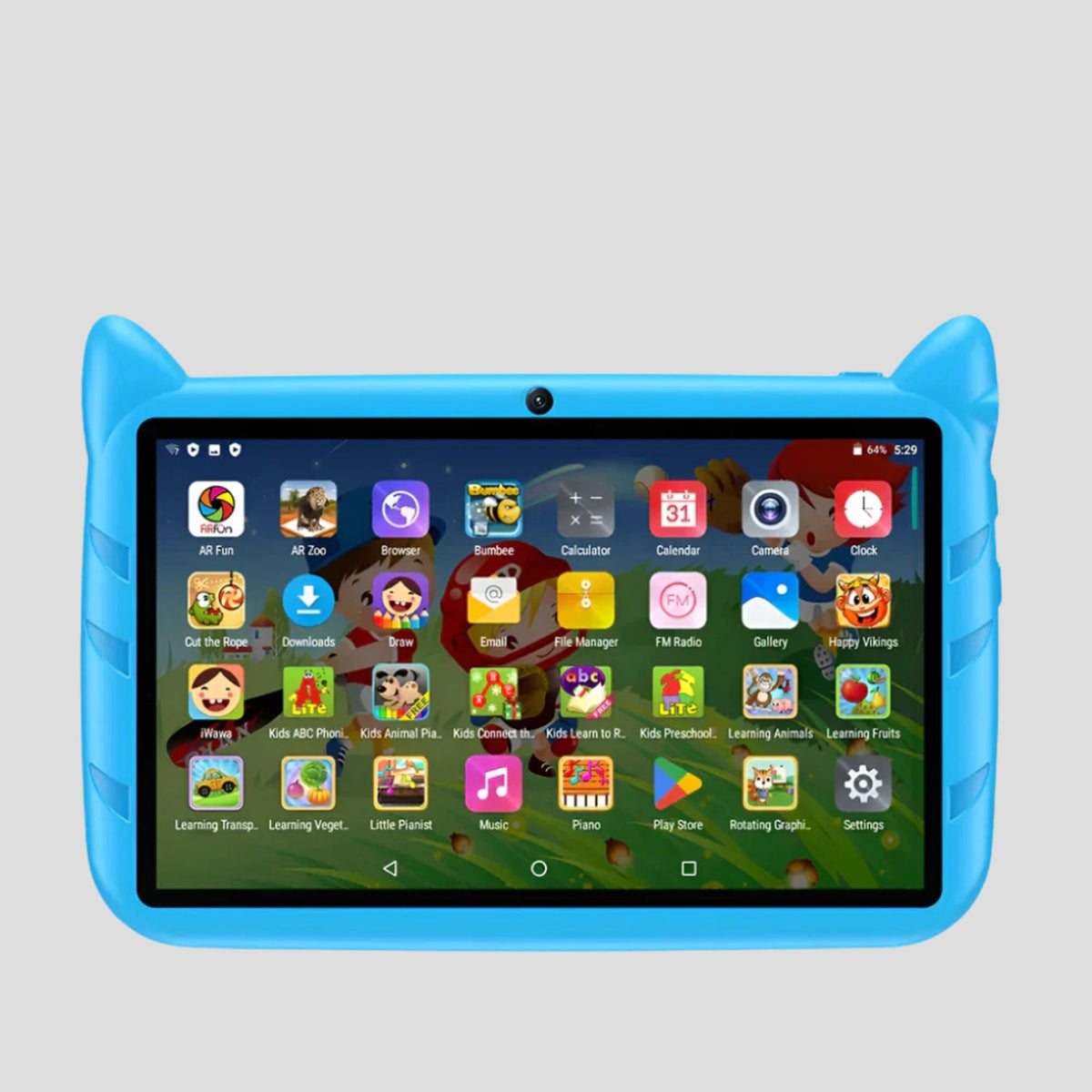 Kids Tablet 64GB Storage 5G WiFi – Durable Learning Device