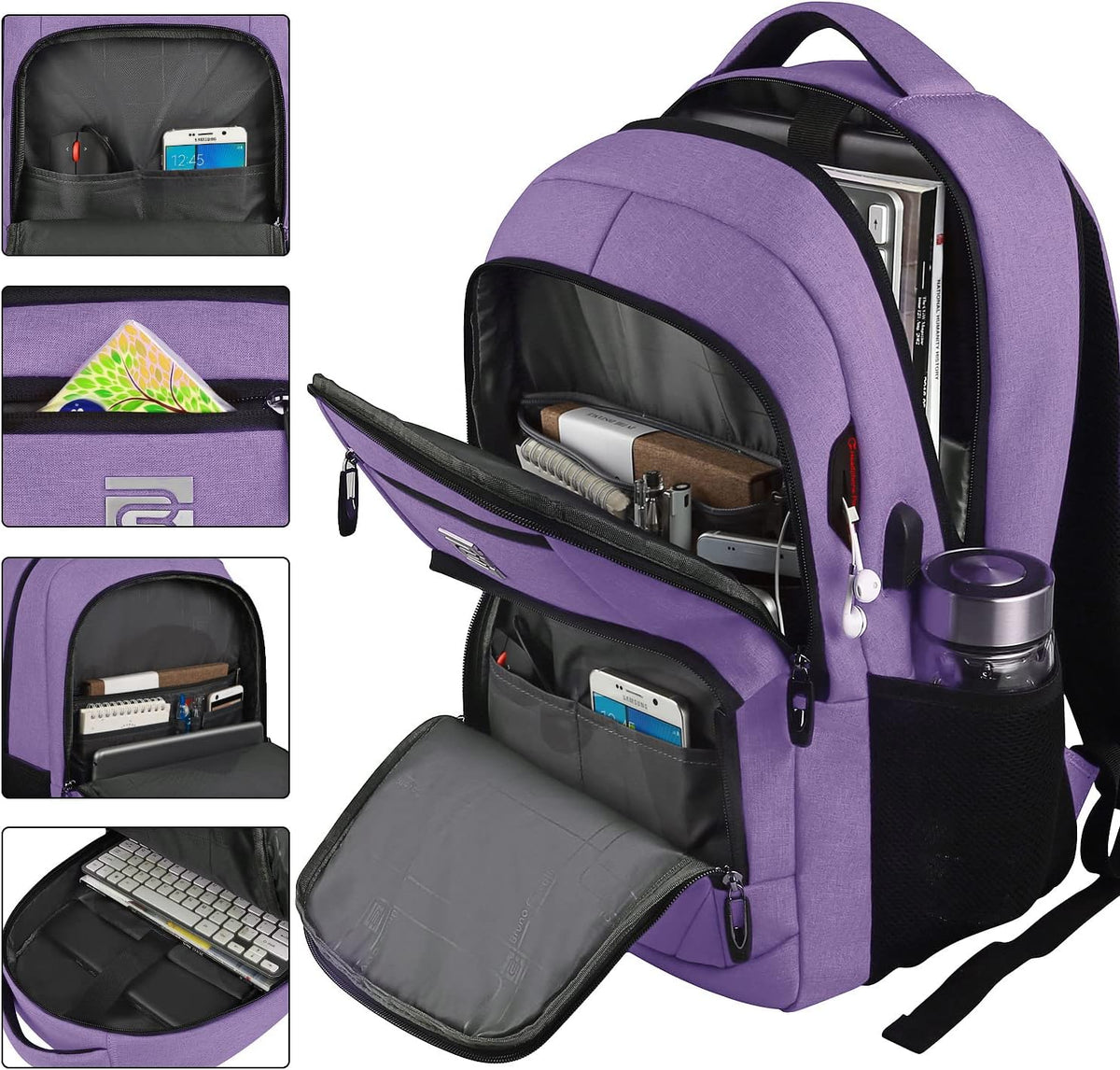 Anti-Theft Laptop Backpack with USB Charging Port
