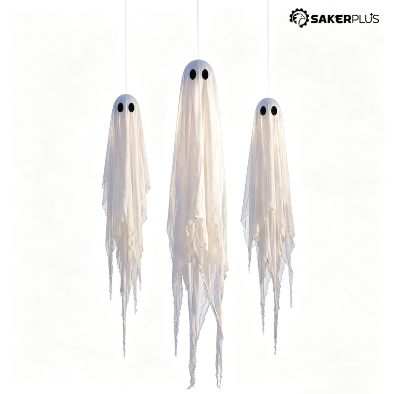 Hanging Ghost Halloween Decorations – Pre-Assembled Outdoor