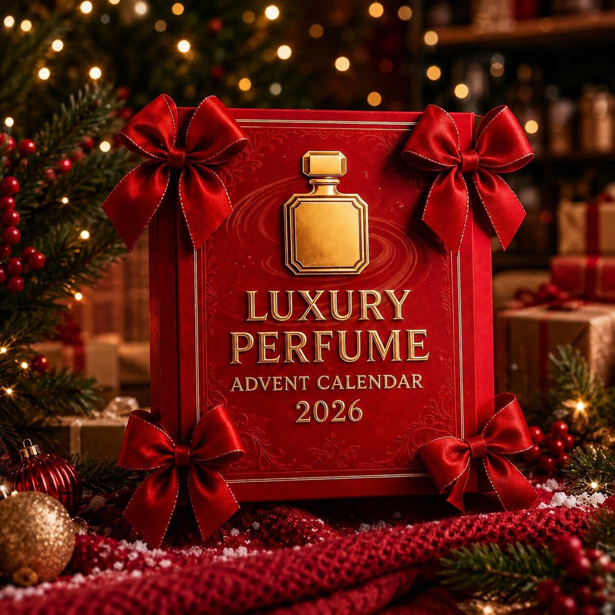 Perfume Advent Calendar with 24 Mini Ornaments
