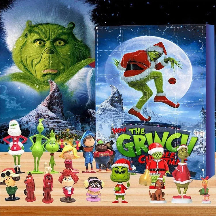 Advent Calendar with 24 Daily Surprises – Green Numbered Countdown