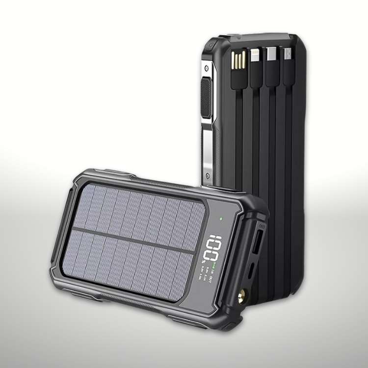 Solar Power Bank 20000mAh Portable Charger with USB-C