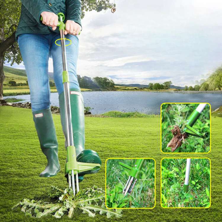 RootRipper Steel Garden Weed Puller Tool – Ergonomic Stand-Up Design