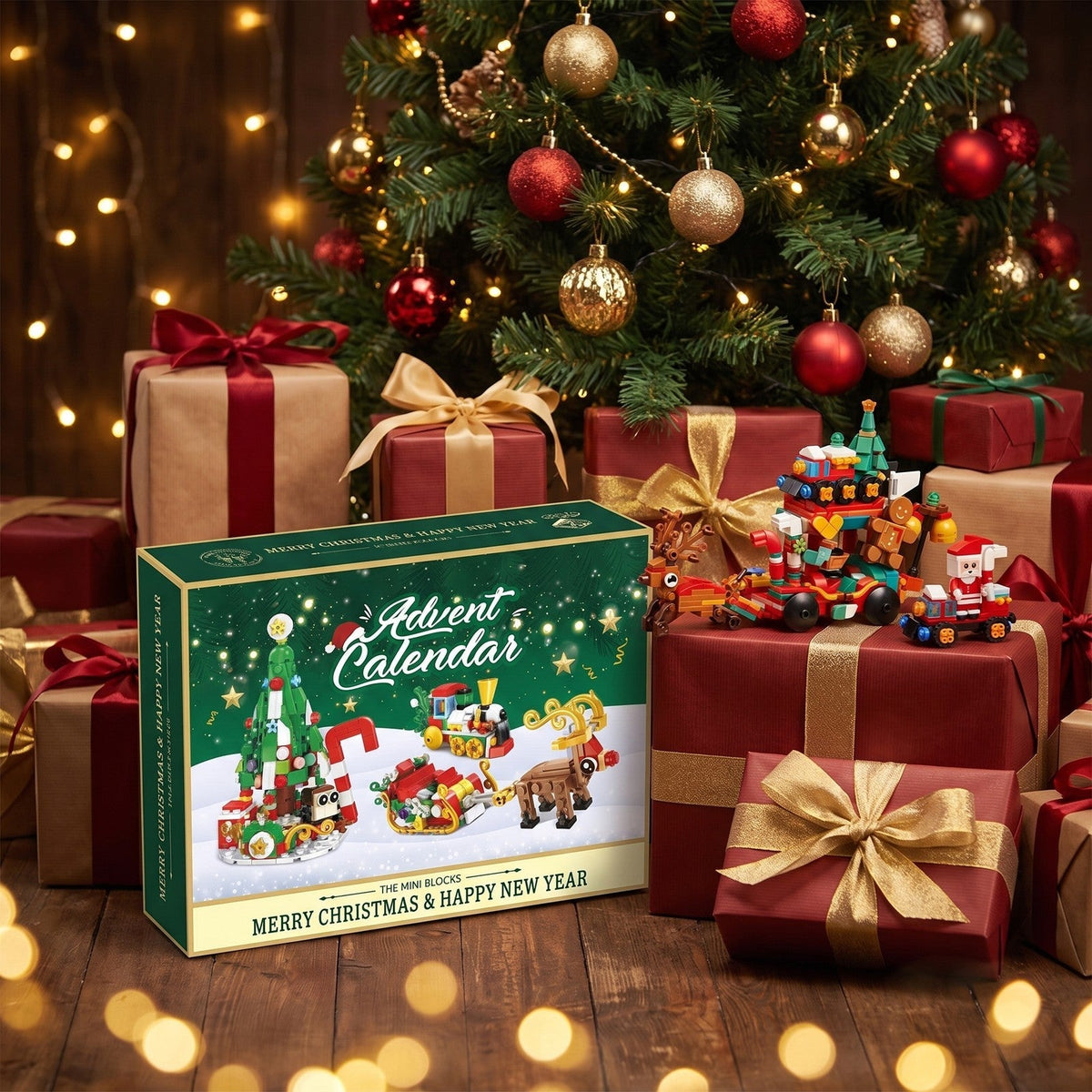 Kids' Christmas Village Advent Calendar – Mini Brick Building Set