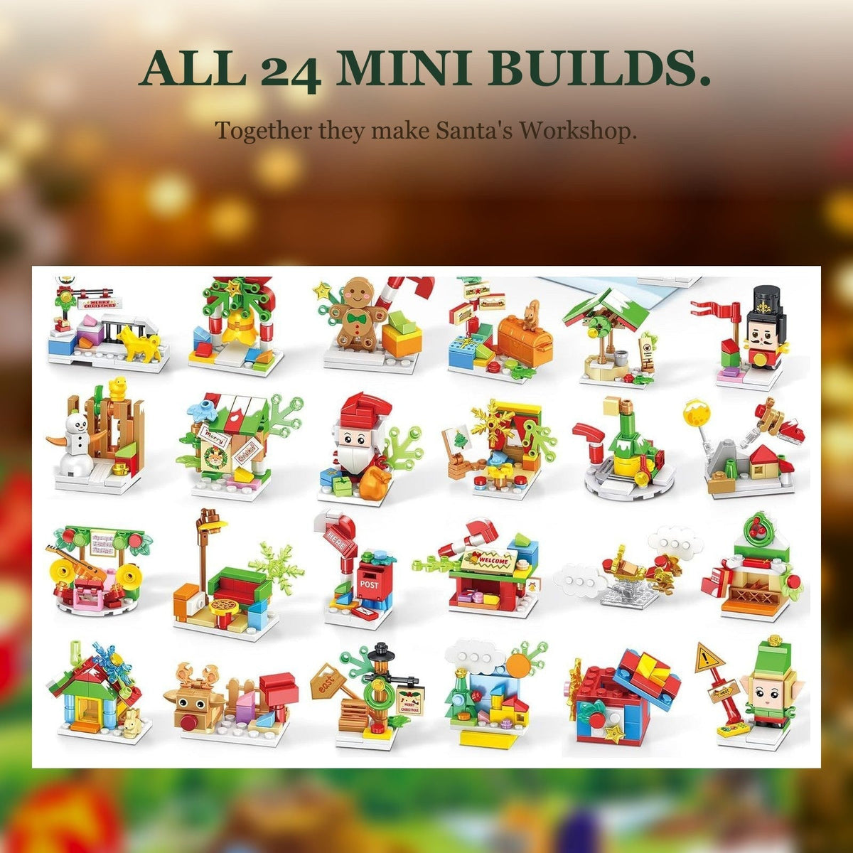 Christmas Advent Calendar Building Set – 24 Daily Builds, 769 Pieces