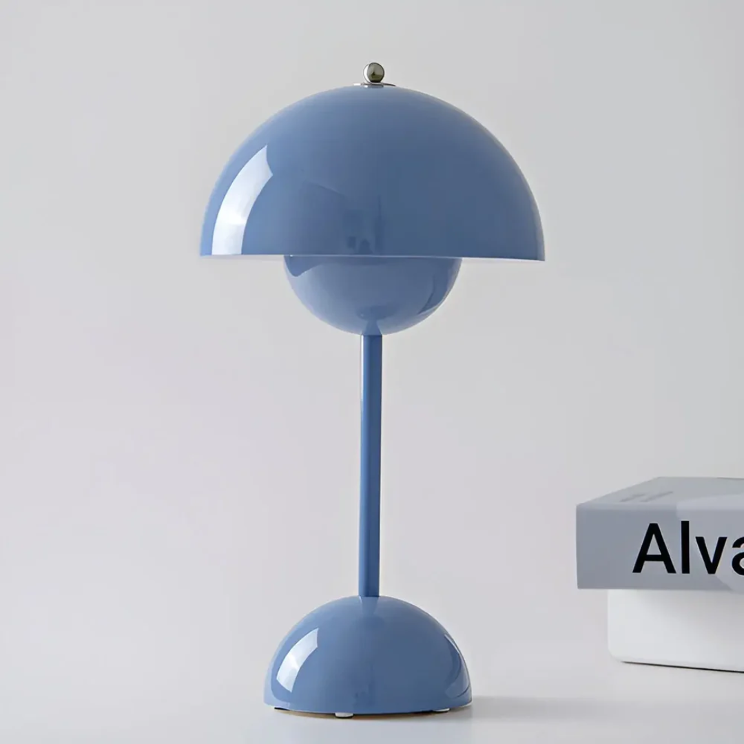 Scandinavian Cordless Table Lamp – Touch Dimmable LED Light