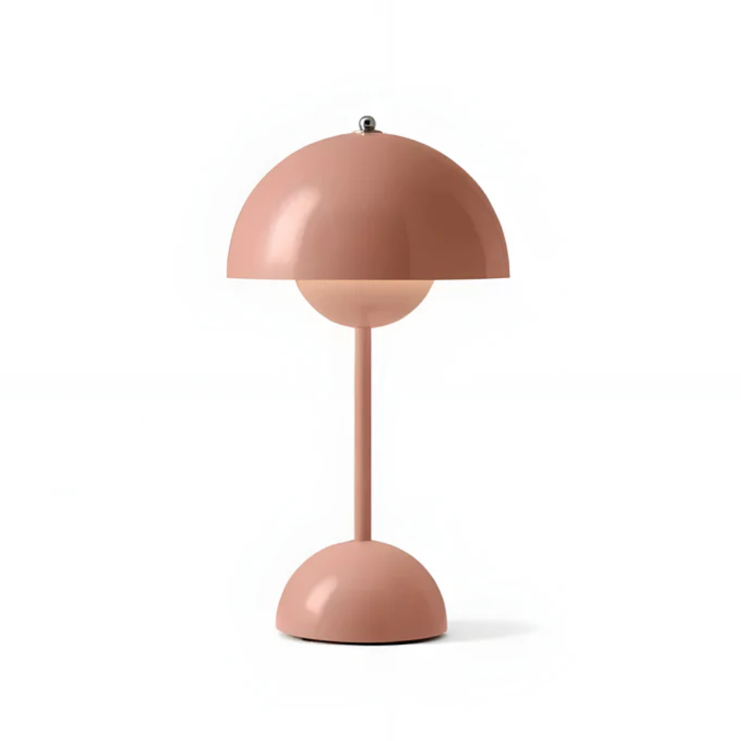 Scandinavian Cordless Table Lamp – Touch Dimmable LED Light