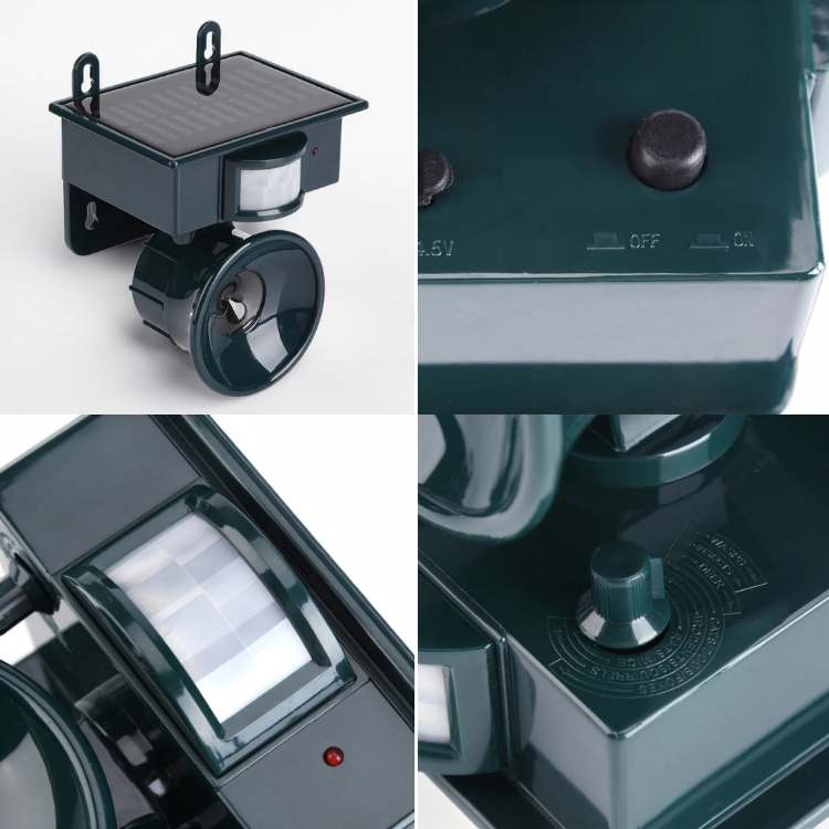 Solar Bird Repeller with Motion Sensor & Predator Sounds