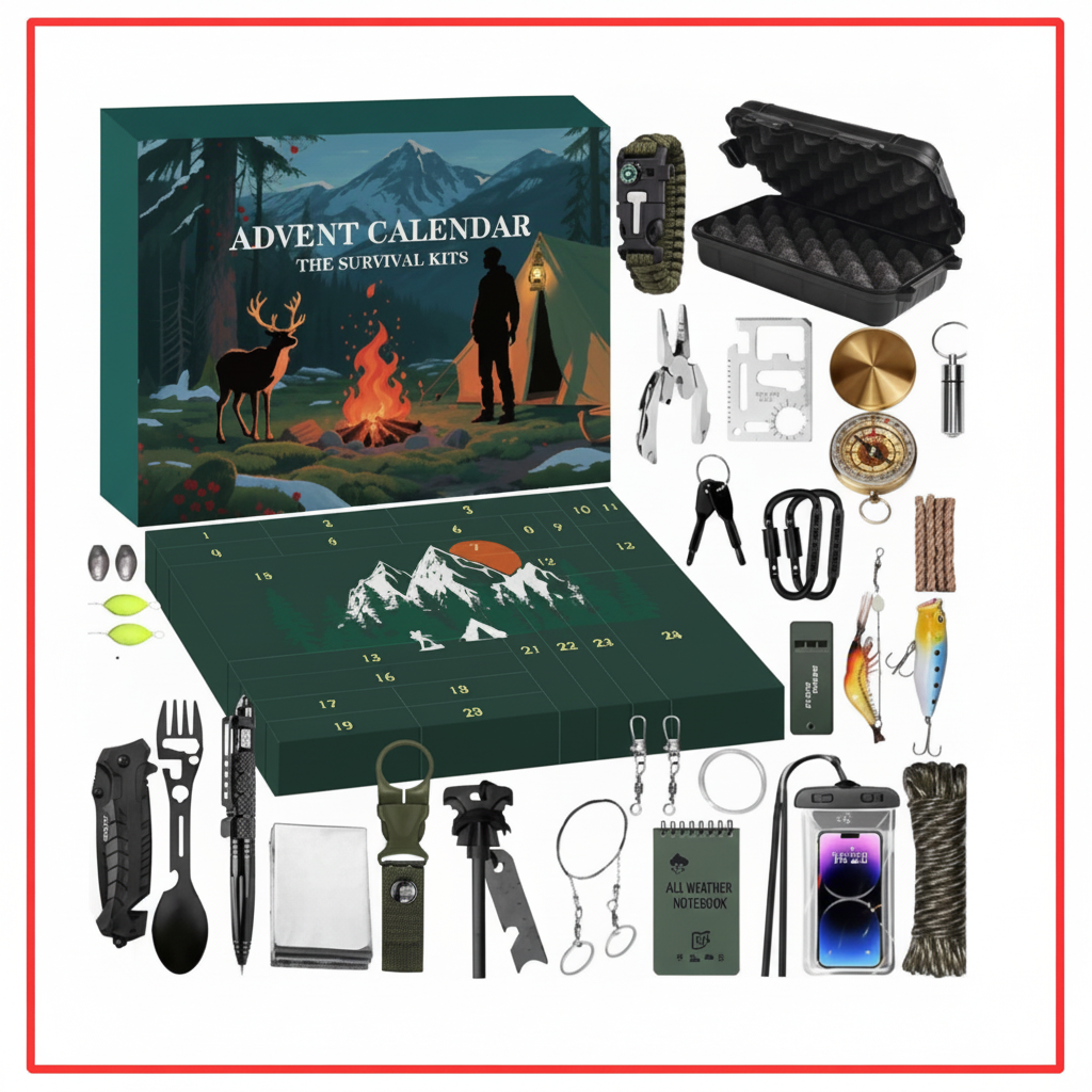 24-Day Outdoor Tool Advent Calendar – Daily Adventure Gear Countdown