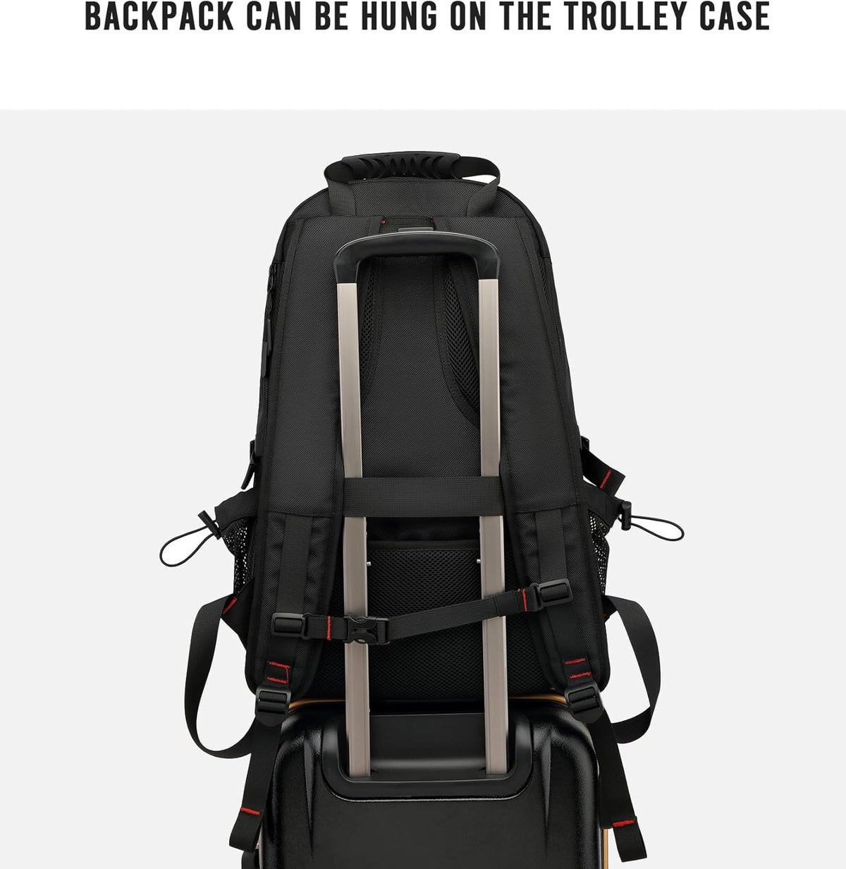 60L Waterproof Travel Backpack with USB Charging & Laptop Compartment