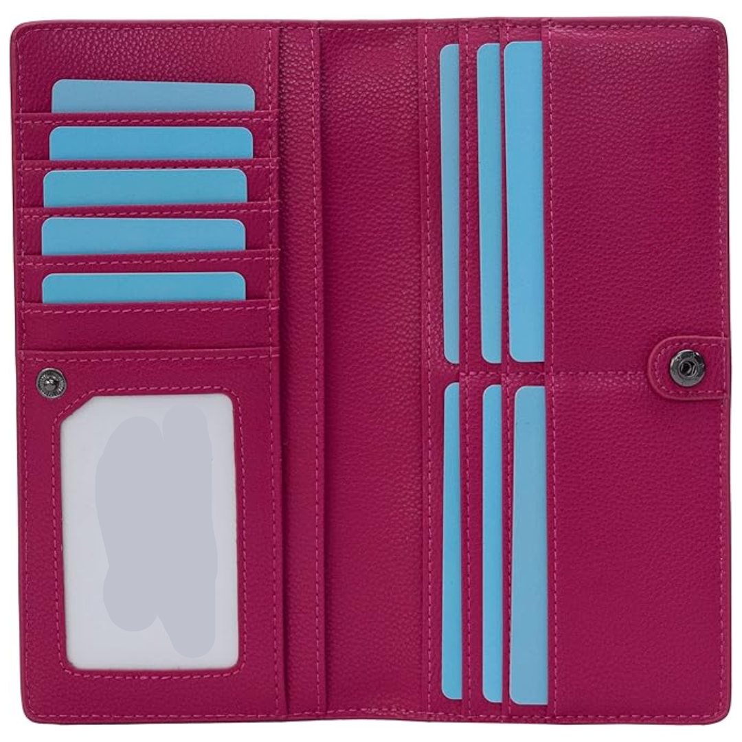 RFID Blocking Leather Card Wallet for Men & Women – Renée