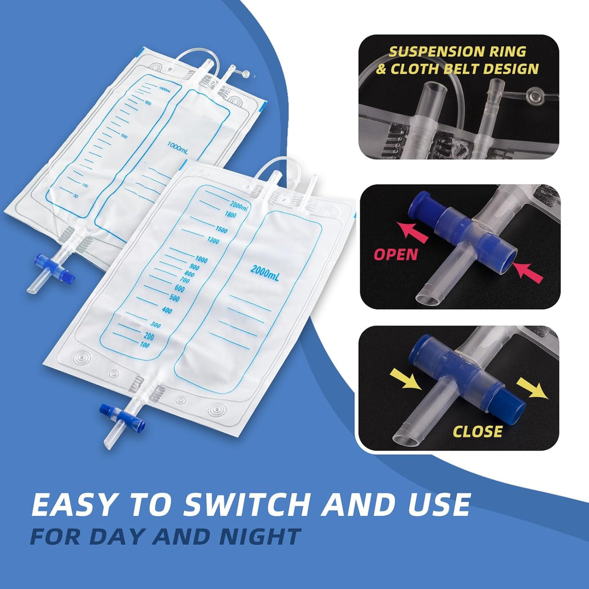 Unisex Portable Reusable Urinary Collection System – Adjustable Waist and Leg Straps