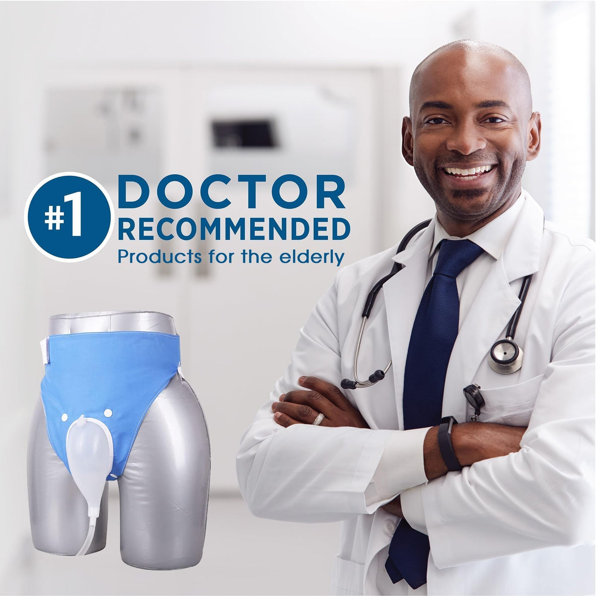 Unisex Portable Reusable Urinary Collection System – Adjustable Waist and Leg Straps