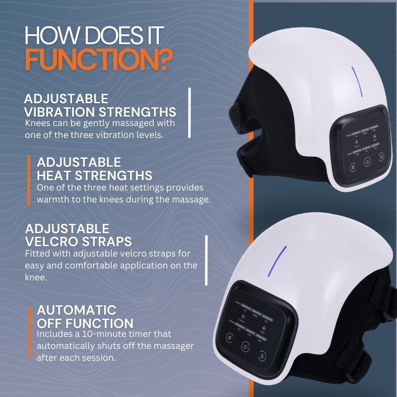 Infrared Knee Massager with Heat & Vibration Therapy