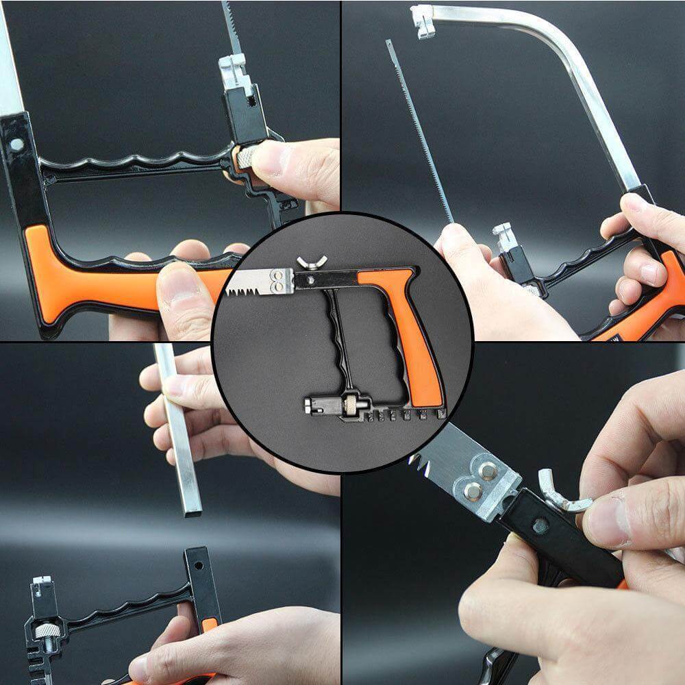 11-in-1 Hand Saw Set with Interchangeable Blades & Hard Case