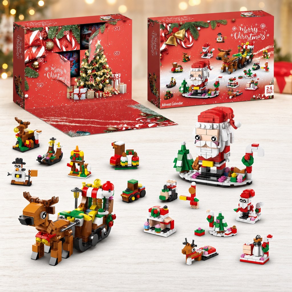 12-Day Christmas Advent Calendar – 14 Brick Builds Multi-Colour