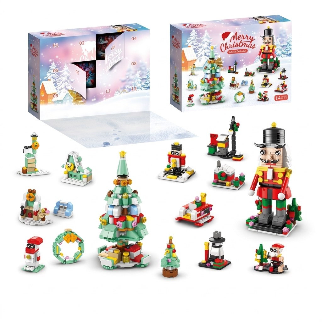12-Day Christmas Advent Calendar – 14 Brick Builds Multi-Colour