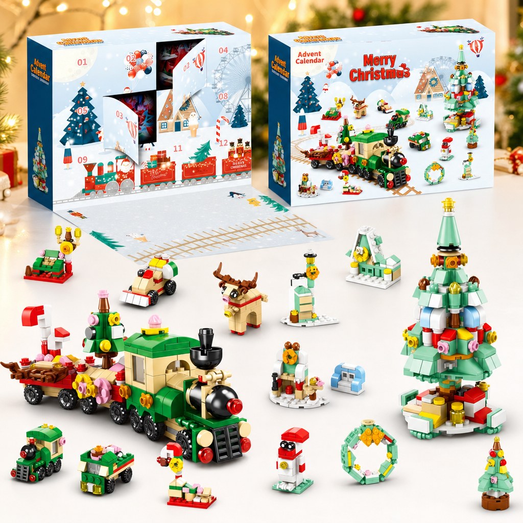 12-Day Christmas Advent Calendar – 14 Brick Builds Multi-Colour
