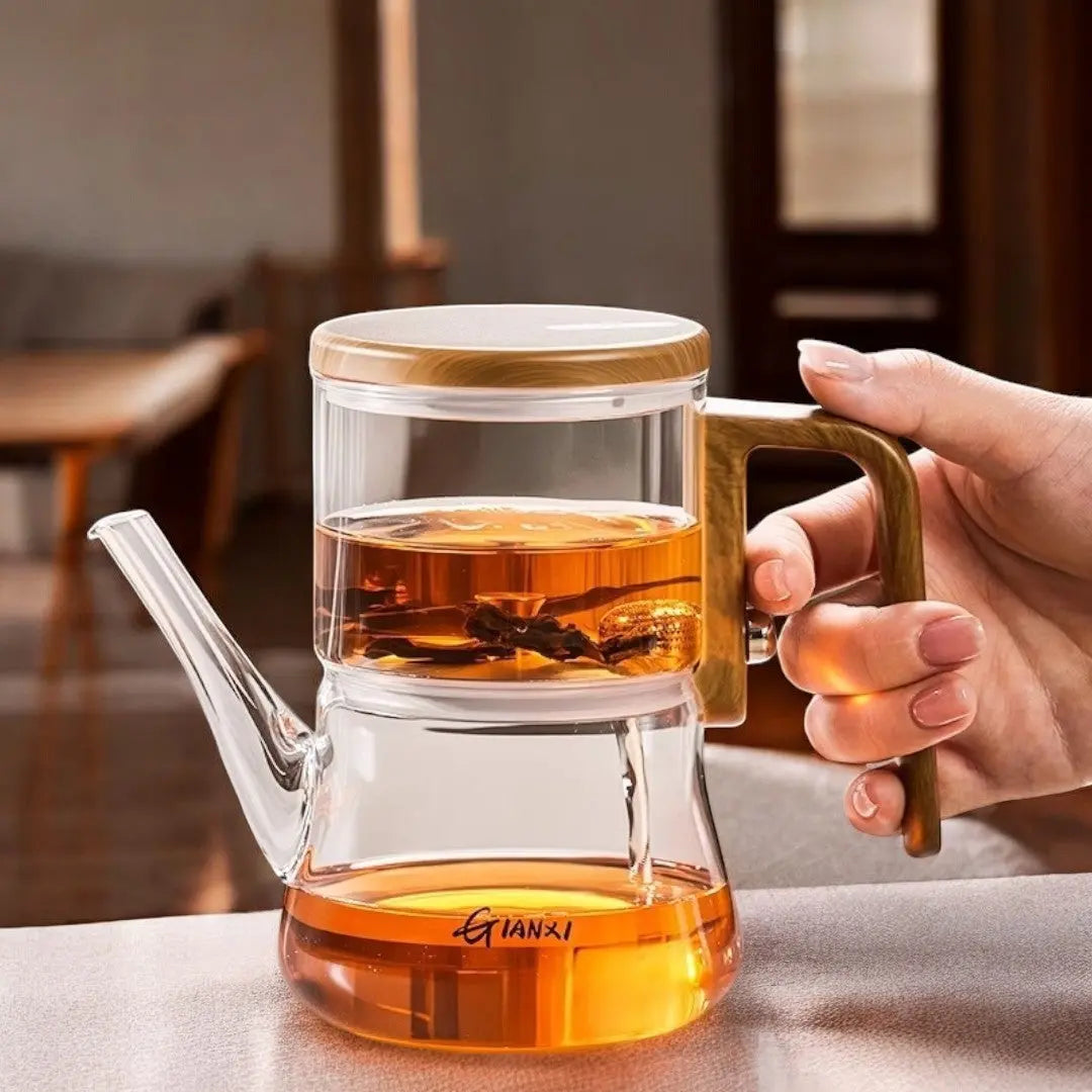 Borosilicate Glass Teapot with Magnetic Infuser | Heat Resistant