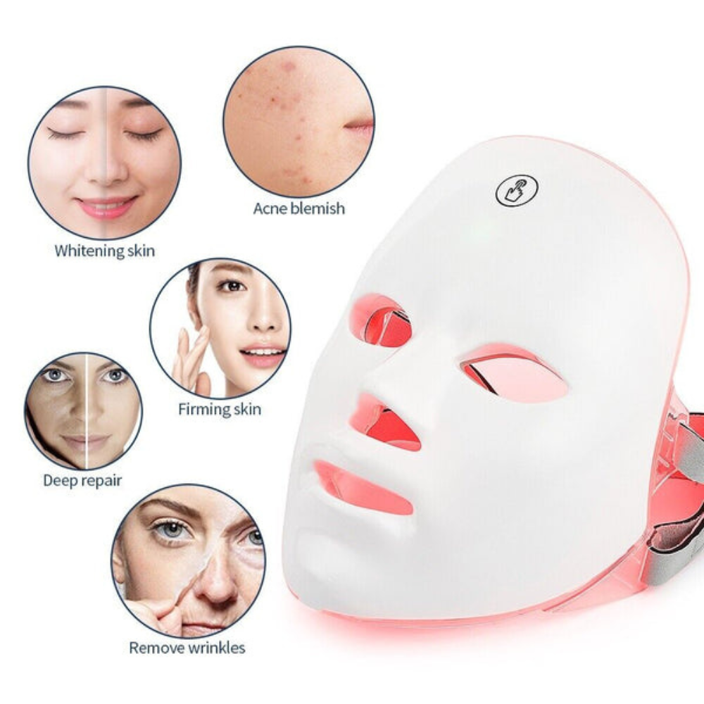 LED Face Mask – 90 Medical Grade Lights for Anti-Aging Skin Care