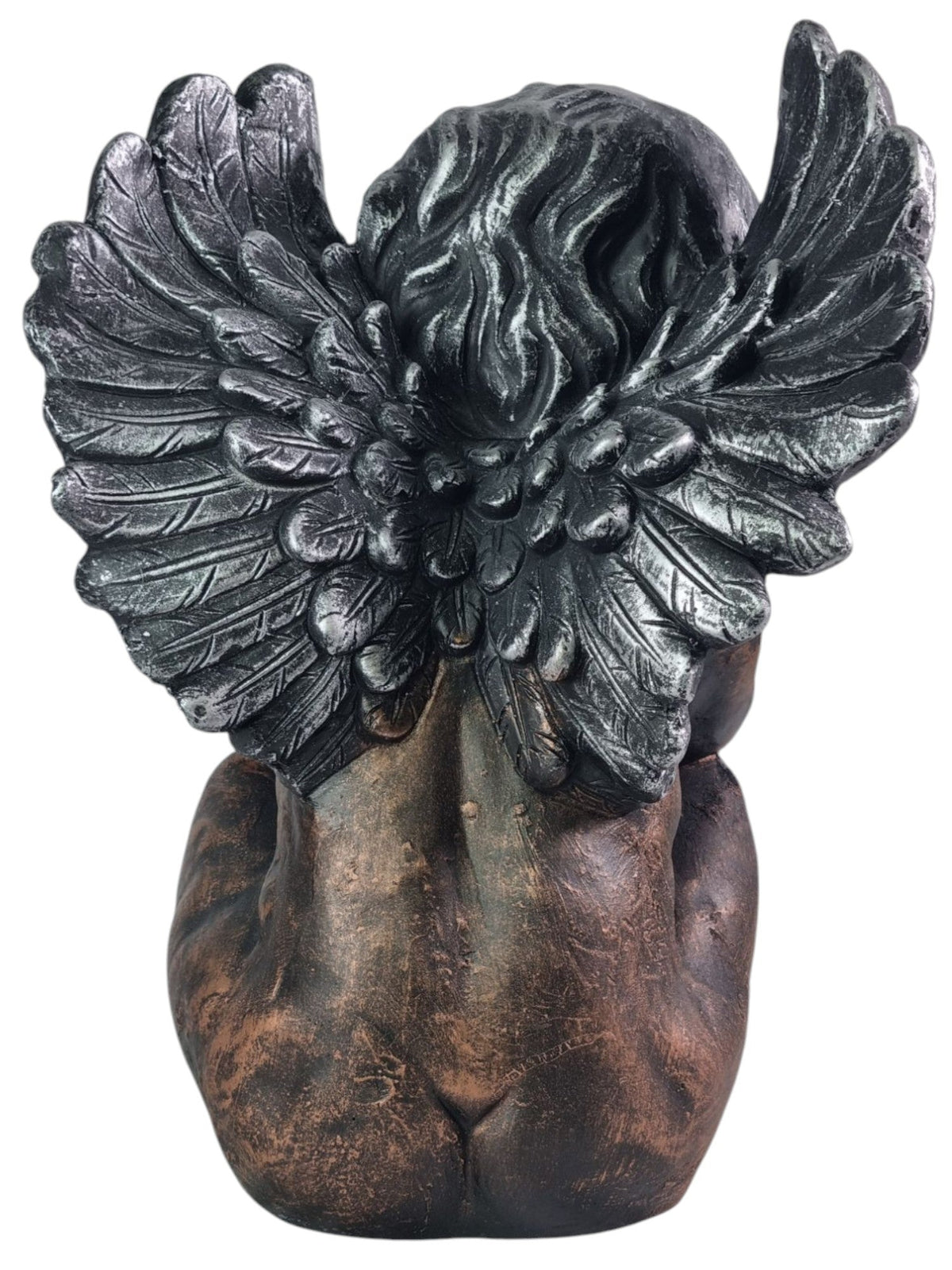 Bronze Effect Cherub Angel Garden Statue Ornament