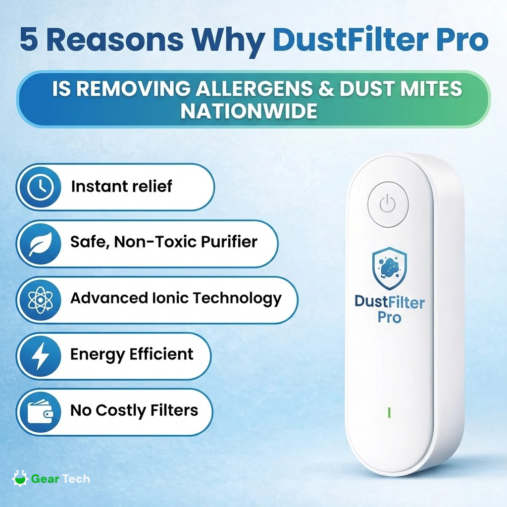 Ionic Air Purifier for Home Dust & Allergens | Filter-Free