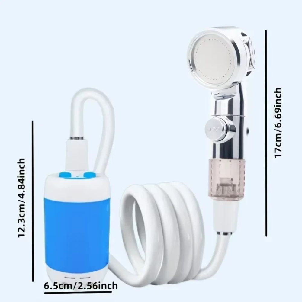 Portable USB Rechargeable Water Pump Shower – Camping & Outdoor