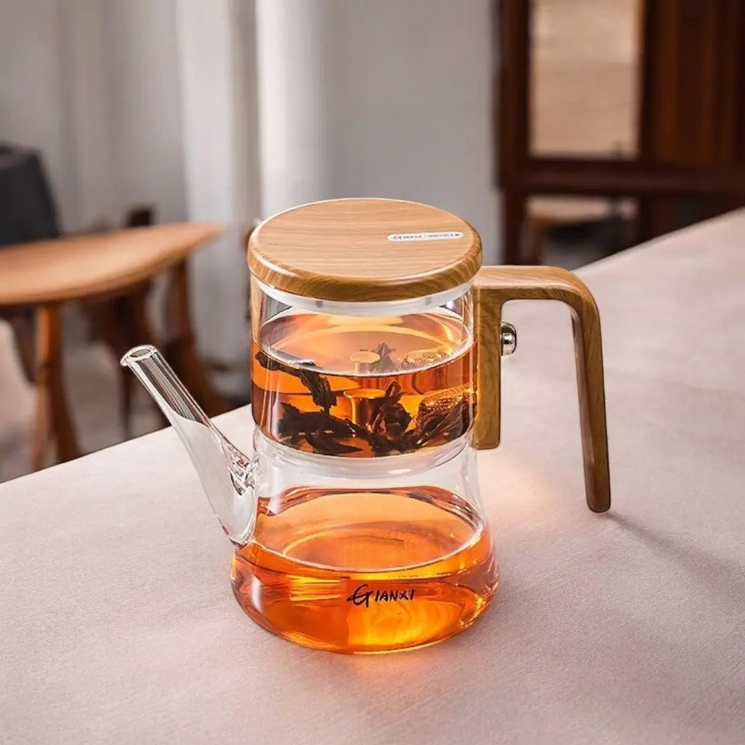 Borosilicate Glass Teapot with Magnetic Infuser | Heat Resistant