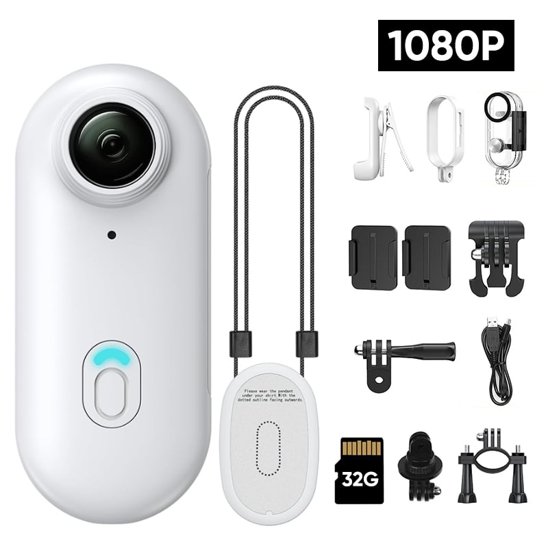 Magnetic 4K Action Camera with Wide-Angle Lens