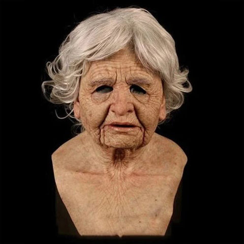 Silicone Elderly Mask – Hyper Realistic Old Man Halloween Costume