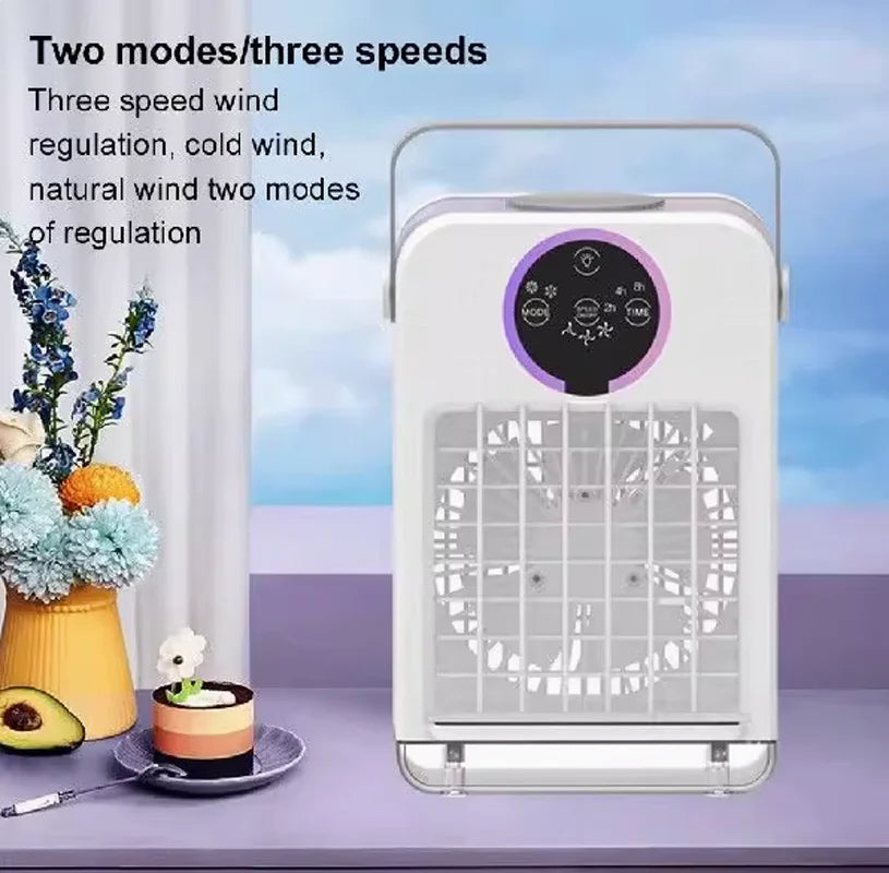 Portable Misting Fan with Touchscreen Controls