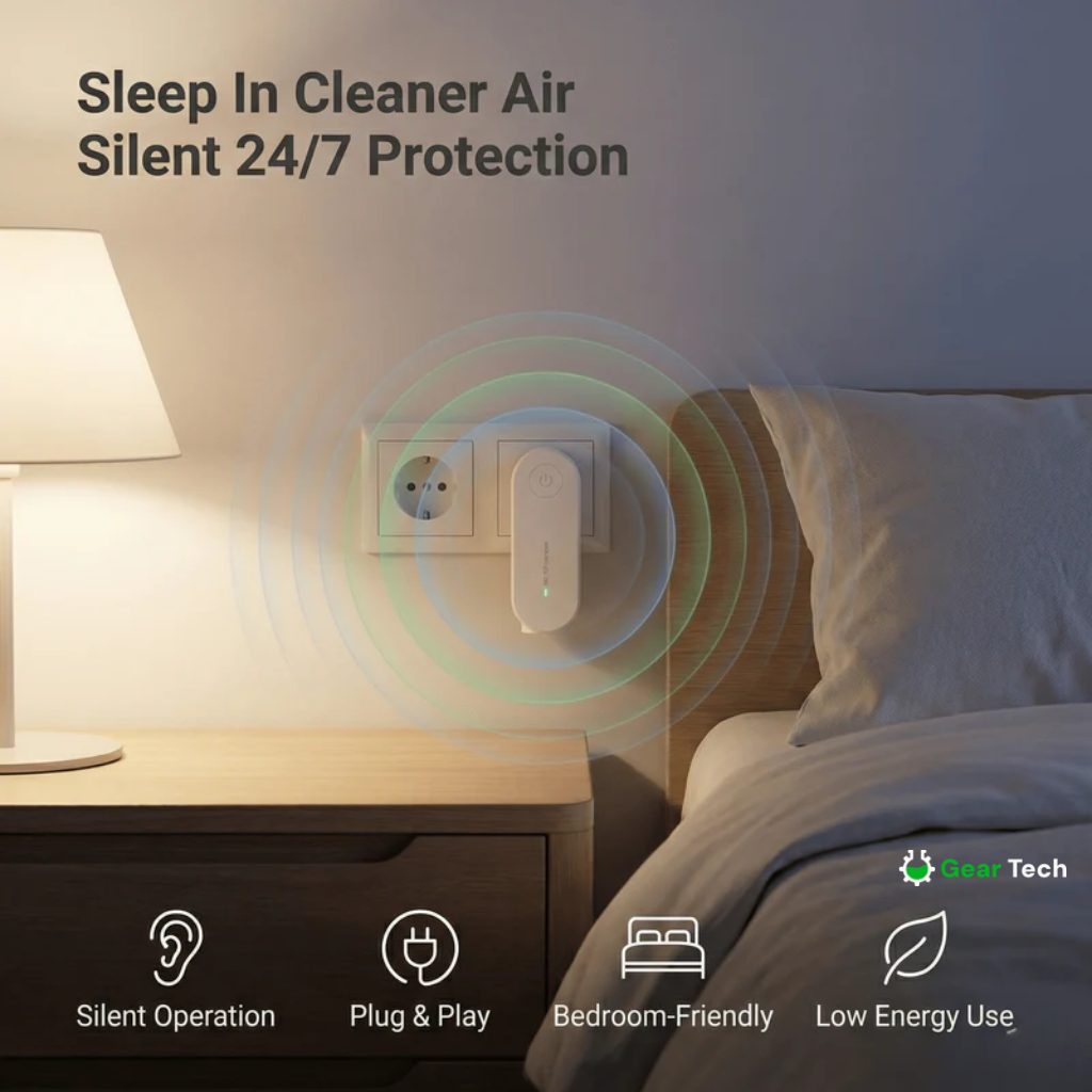 Ionic Air Purifier for Home Dust & Allergens | Filter-Free