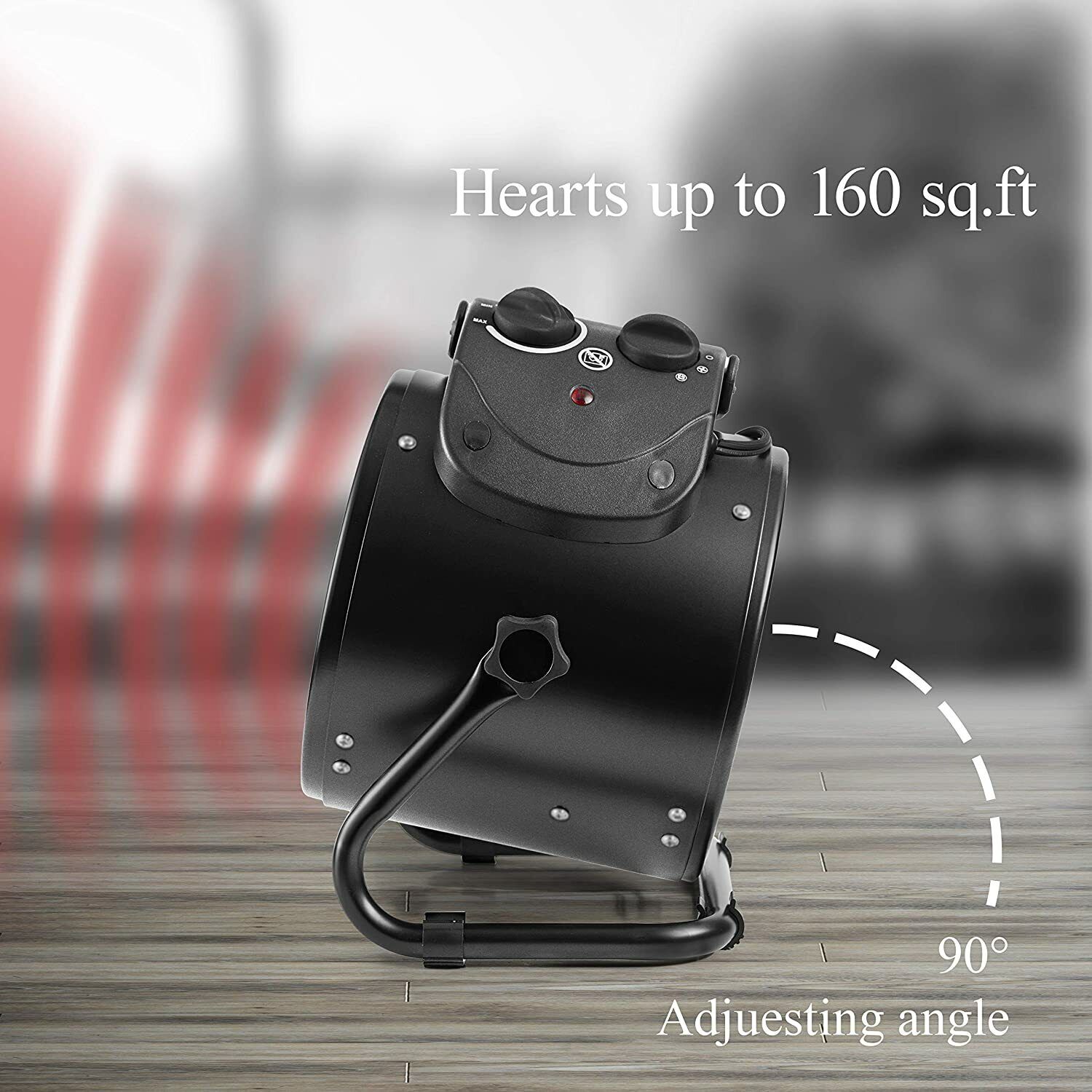 1500W Electric Heater Fan for Greenhouse & Grow Tent – IPX4 Waterproof