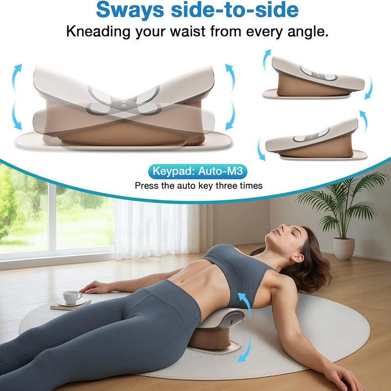Lumbar Massager with Heat Therapy & Dynamic Traction Relief