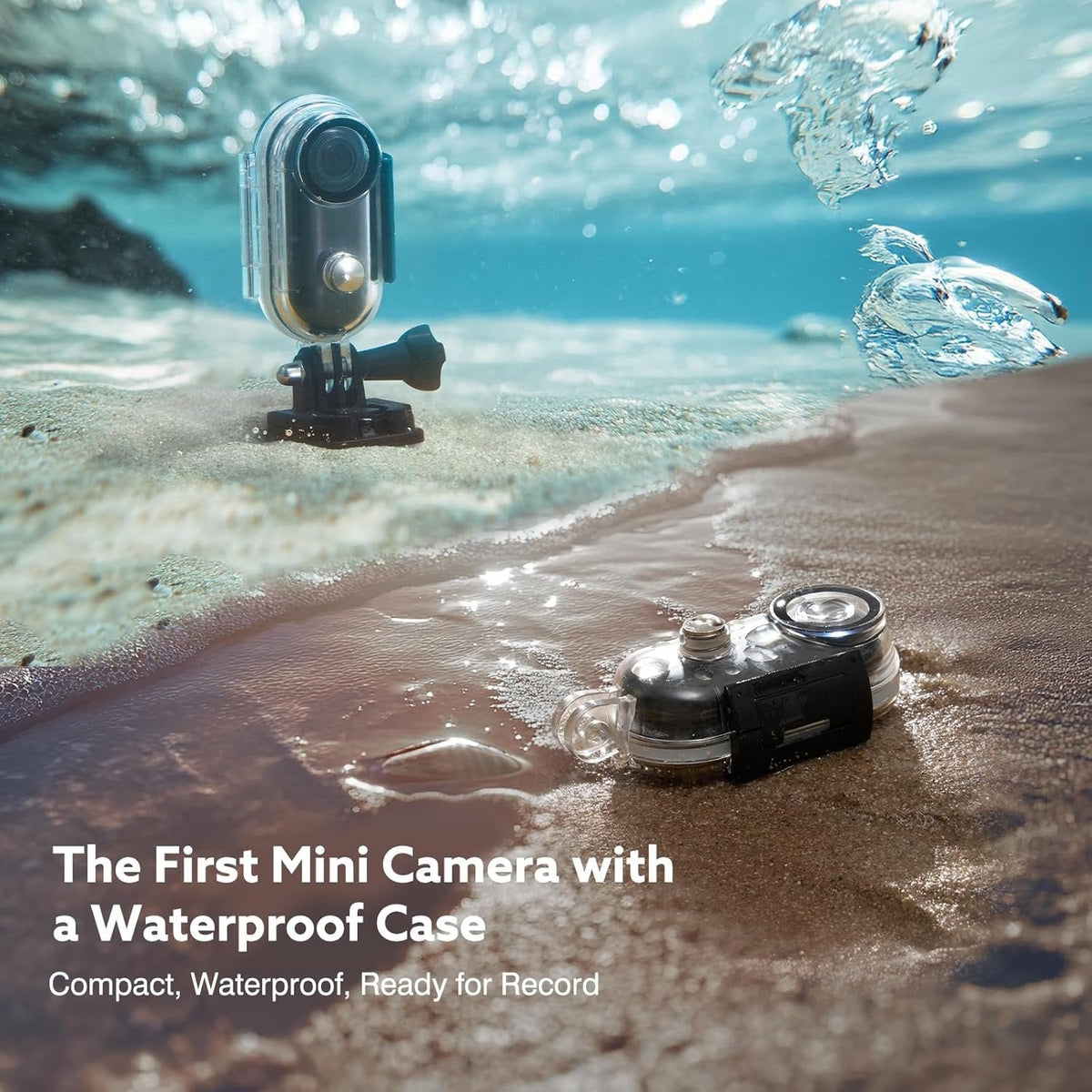 Magnetic 4K Action Camera with Wide-Angle Lens