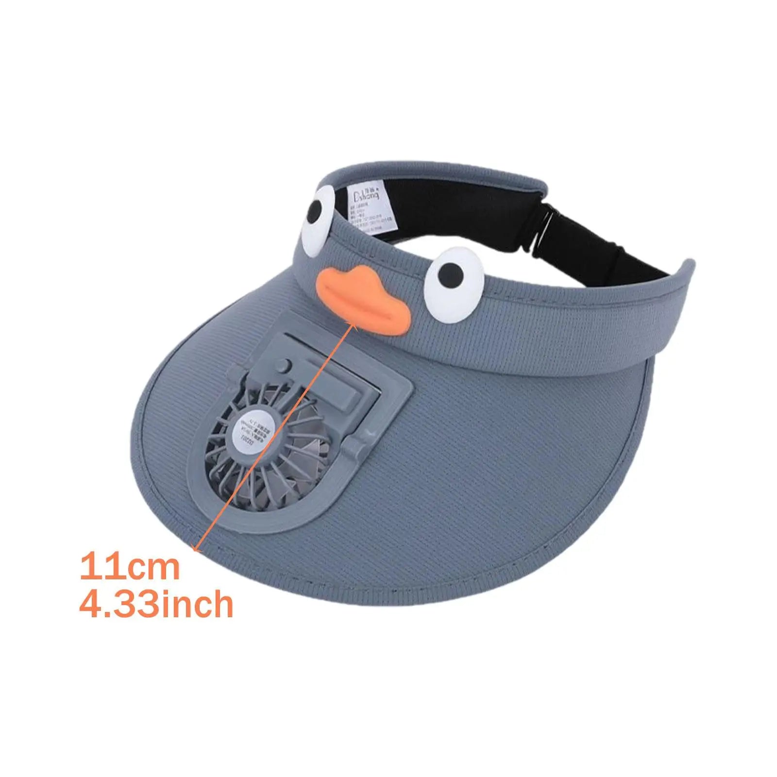Kids Sun Visor Hat with Built-in Cooling Fan – UV Protection
