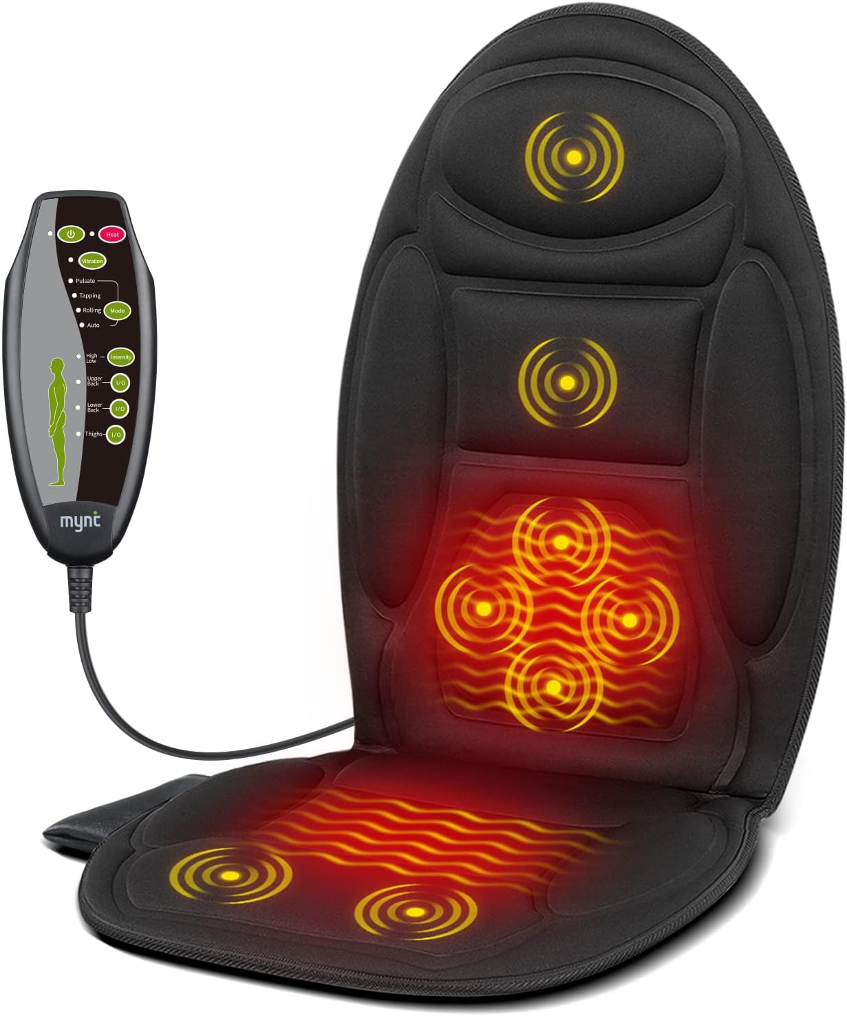 Massage Seat Cushion with Heat – 8 Vibration Nodes