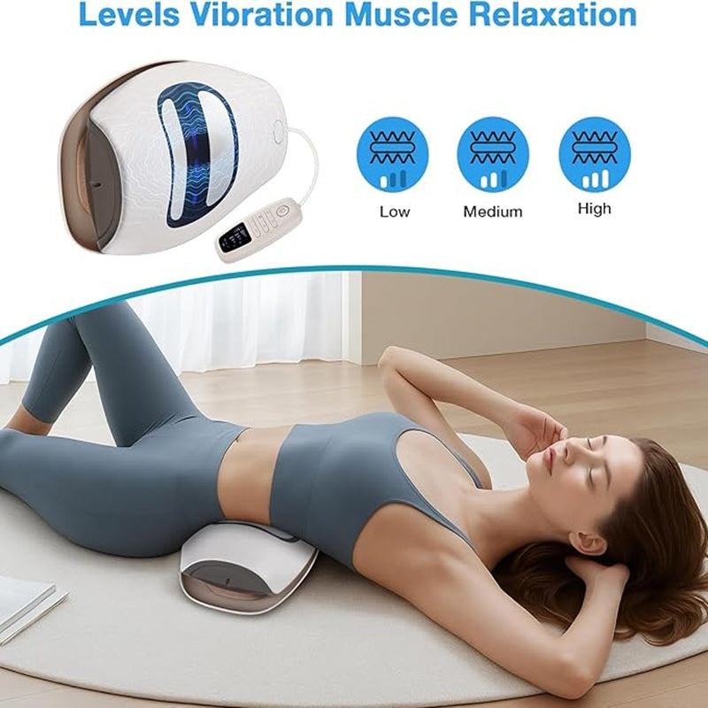 Lumbar Massager with Heat Therapy & Dynamic Traction Relief