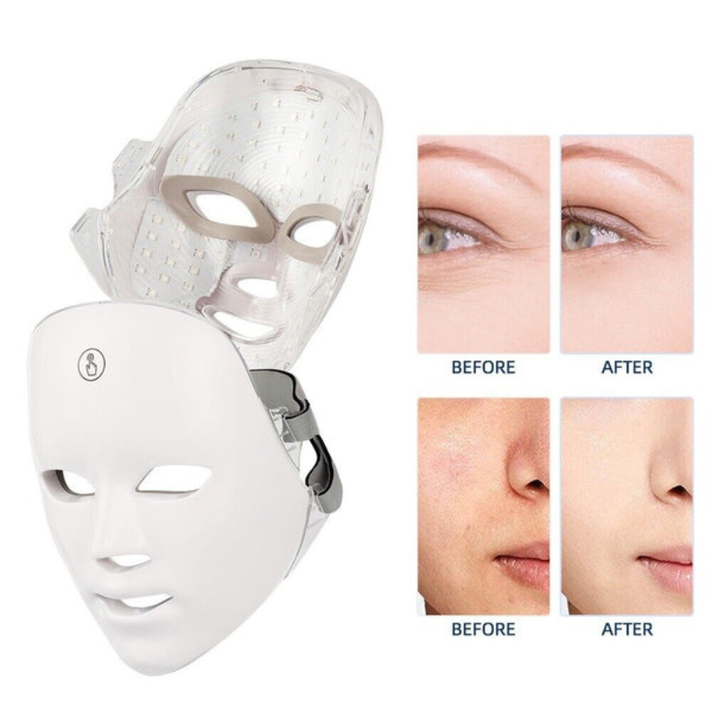 LED Face Mask – 90 Medical Grade Lights for Anti-Aging Skin Care