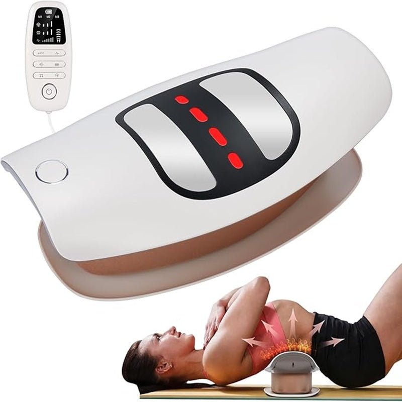 Lumbar Massager with Heat Therapy & Dynamic Traction Relief