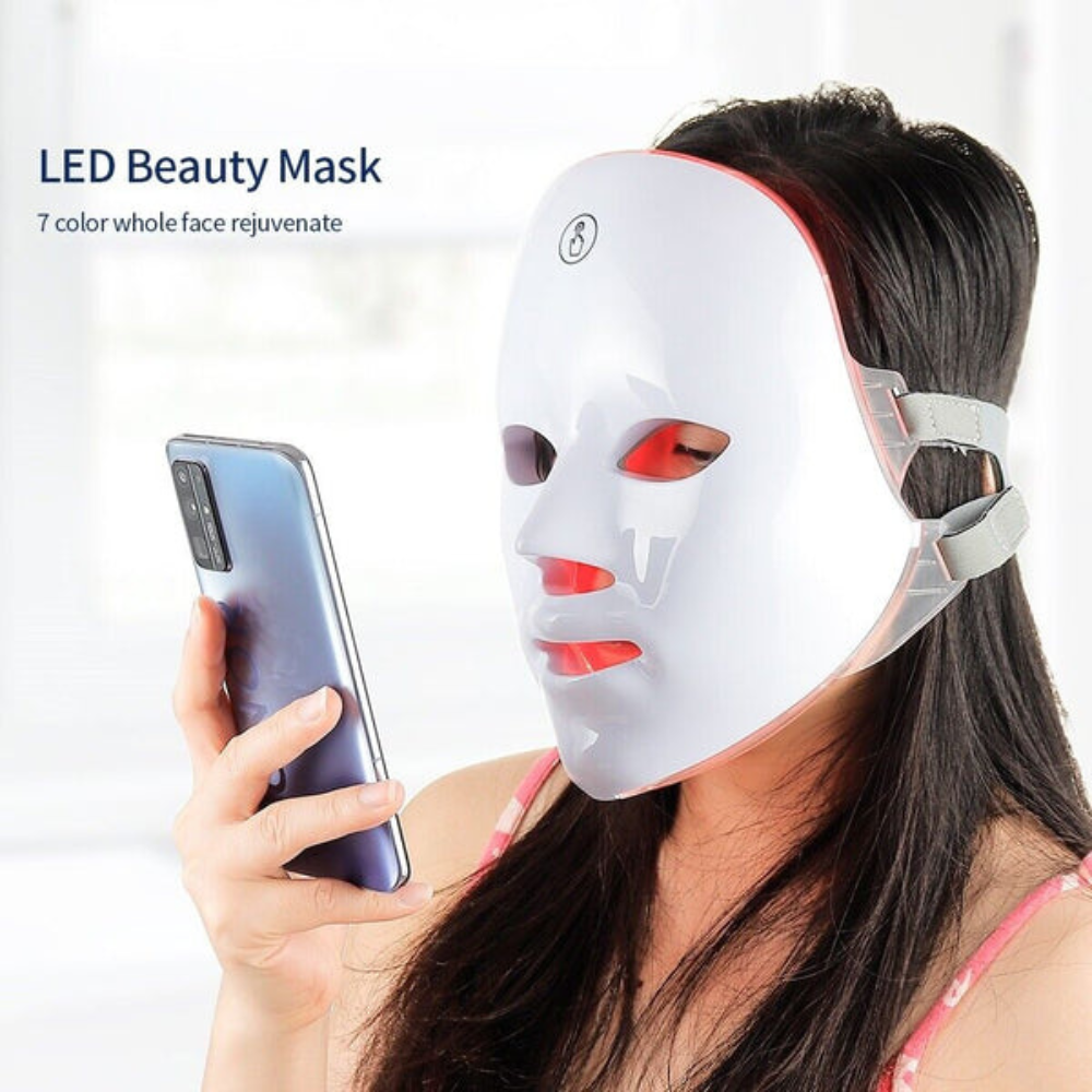 LED Face Mask – 90 Medical Grade Lights for Anti-Aging Skin Care