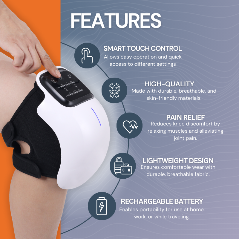 Infrared Knee Massager with Heat & Vibration Therapy