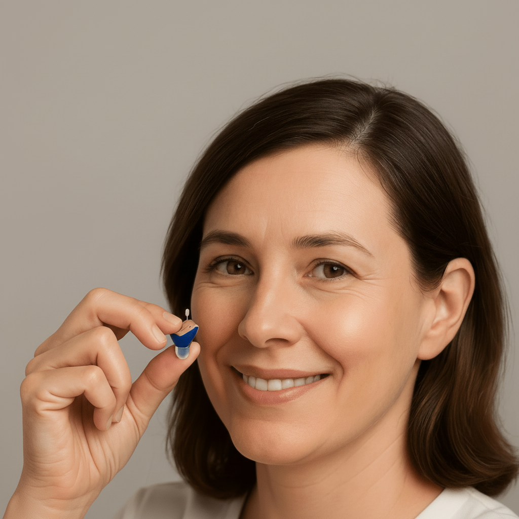 Rechargeable Hearing Aids Invisible In-Ear Clear Sound