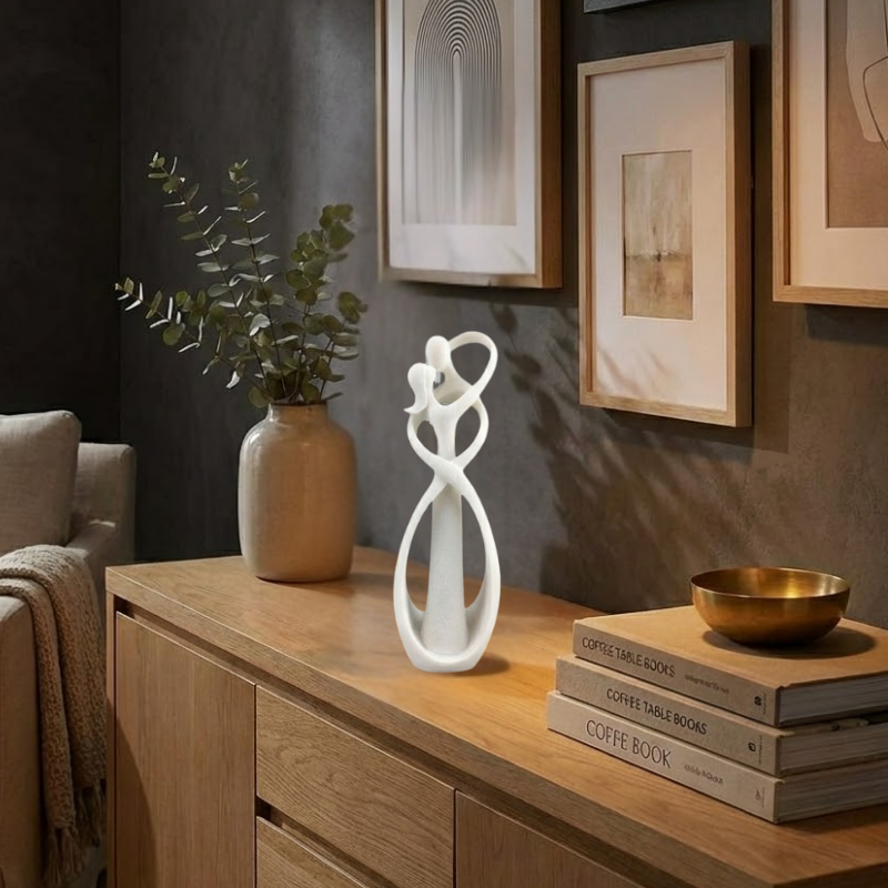 Abstract Resin Figurine Statue – Modern Home Decor Art Piece