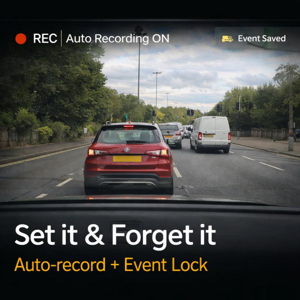 4K Wireless Dash Cam Front and Rear – Full HD Car Security